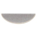 vidaXL Selvklebende trappematter 15 stk 56x20 cm sølv