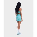 On Performance Tights Short Dame Aquamarine XS
