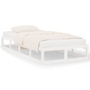 vidaXL Sengeramme hvit 90x200 cm heltre