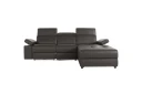 Hjørnesofa 3 seter Rayland Brun PU Høyre Manuell Recliner   Brun PU Høyre Manuell Recliner