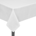 vidaXL 5 Hvite bordduker 130 x 130 cm