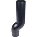 Plastmo nedløpsrør Ø75mm sort black 75 mm diameter 330 mm height