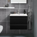 Dansani Inzo Servantskap 2sk B60-80xh64xd35cm, Slim - Integrert NCS Farge / 80cm