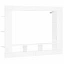  TV benk hvit 152x22x113 cm konstruert tre