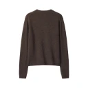 Maison Kitsuné Dame Strikkevarer Brun S,
