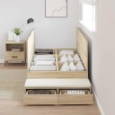  Oppbevaringsseng Sonoma Eik 90x200 cm