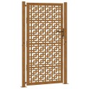 Hageport 105x180 cm oksidert stål kryssdesign