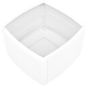 vidaXL Sidebord hvit 54x54x36,5 cm plast