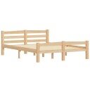 vidaXL Sengeramme heltre furu 140x200 cm