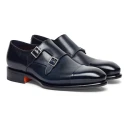 Santoni Herre Sko Blå 45 EU,
