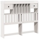  Hodegavl med oppbevaring hvit 135 cm heltre furu 8721158371423