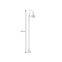 Lindby - Daphne Utendørslampe H220 Hvit