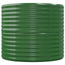 vidaXL Plantekasse pulverlakkert stål 152x80x68 cm grønn