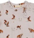 Petit Piao Body I/e   PPStar   Grå Morgen Fox AOP   Petit Piao   68   Langermet Body Beige Brun   62