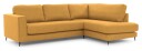 Juvila PALMA Sofa m. chaiselong 3-pers. open høyre, Gul   Unoliving