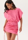 Andrea Norrman X Bubbleroom Tie Back Mini Dress