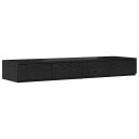  Nattbords Skuffer i Svart 120x36.5x16.5 cm Konstruert Tre