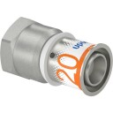 Uponor S-Press Kobling 20mm m/Muffe for Gulvvarme og Vannsystemer