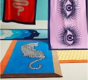 Jonathan Adler Eyes strandhåndkle 101x177 cm