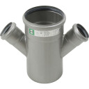 Blücher Dobbel Grenrør 45 Grader Ø110 50mm
