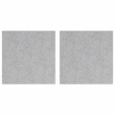  Sjekkplater 2 pcs sølv 40 x 40 cm Aluminium