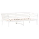 vidaXL Dagseng hvit 80x200 cm heltre furu 8721012429901