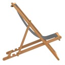  Sammenleggbar strandstol heltre teak grå