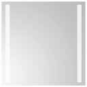 vidaXL LED Badevindu med speil Gjennomsiktig 40 x 40 cm herdet glass