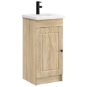  Badmøbel med vask Sonoma eik 42 x 40 x 84,5 cm Konstruert tre