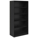  Garderobeskap Svart Eik 100 x 50 x 200 cm Konstruert tre