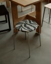 Petit Rond Krakk, Rustfritt Stål / Zebra