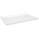 vidaXL Dusjbrett med prikker hvit 80x120x4 cm ABS