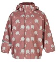 CeLaVi Rainwear Set Elephant Aop Pu Pink 116-122
