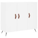vidaXL Skjenk hvit 90x34x80 cm konstruert tre