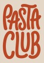 Retro Pasta Club Kitchen Typography Plakat Plakat / 70x100cm