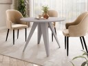 Hoban Spisebord rundt uttrekkbart 100-138 cm - Beige
