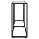  Konsollbord gjennomsiktig 140x35x75,5 cm herdet glass 331674