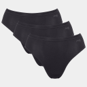 Sloggi Truser 3P GO Daily Cotton Tai Svart bomull Small Dame