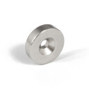 Diskmagnet Ø15 mm med skruehull – neodymmagnet 3,8 kg løftekraft