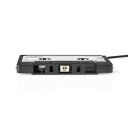 Nedis Bilstereo Aux Cassette Adapter | 3.5 mm | Kabellengde: 1.00 m | Sort