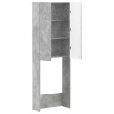 vidaXL Toalett skap DELFT Betonggrå 66 x 25,5 x 190 cm Konstruert tre