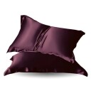 Silke Putetrekk Mørk Aubergine