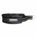 Kusse & Kutta Kusse&Kutta Hundhalsband Bred Modell Svart Glitter (7)