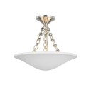 Mollino 16" plafond nickel