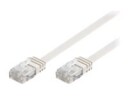 MicroConnect - Nettverkskabel - RJ-45 (hann) til RJ-45 (hann) - 25 cm - UTP - CAT 6 - med støvel, flat - hvit