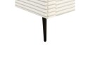 Seng med lamellramme Flayat   Hvit Svart 140x200 cm