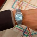 Timex 1983s Automatic Reissue 34mm Ice Blue Dial