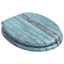  Myk lukking toalettsete Blå 44 x 38 cm MDF plater