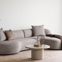 Nagano sofabord Ø80 cm sandfarget.