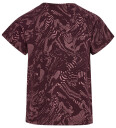 Hummel Hmljr Aop A Shaped T Shirt   Burgundy   152